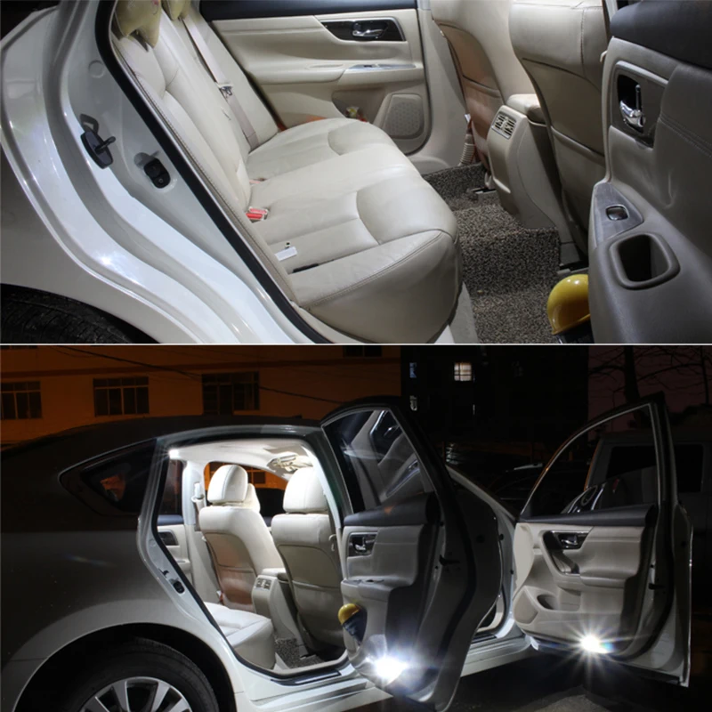 8 шт. белый автомобиль Светодиодный лампочки внутренняя Карта Купол Лицензия Плиты Набор светодиодных ламп комплект для Mazda 3 2004 2005 2006 2007 2008 2009