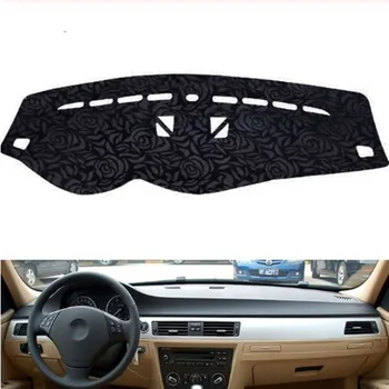 

Rose Pattern Non-slip Dashmat Dash Mat Dashboard Cover Pad Cover Carpet Car Sticker for B-MW 3 series 3GT 2005-2012 Car Styling
