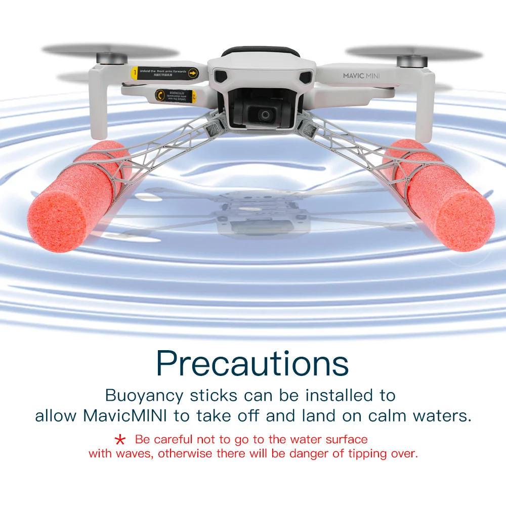 Buy mavic mini buoyancy landing gear Water Landing Shock absorption heighten leg for dji mavic mini drone Accessories
