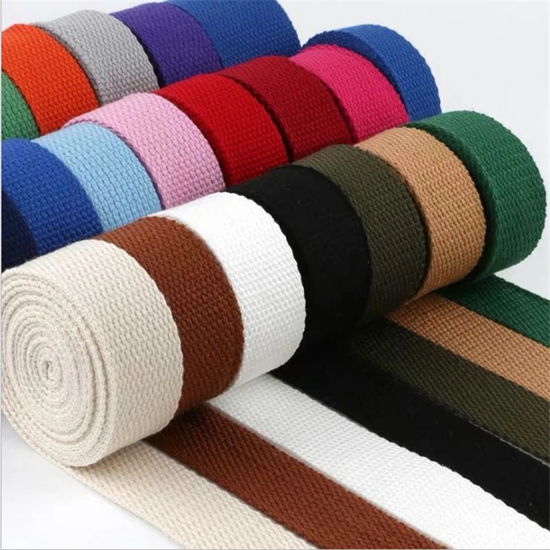

New 5Meters 25mm Canvas Ribbon Belt Bag Thickening Cotton Webbing Canvas Webbing Knapsack Strapping Sewing Bag Belt Accessories