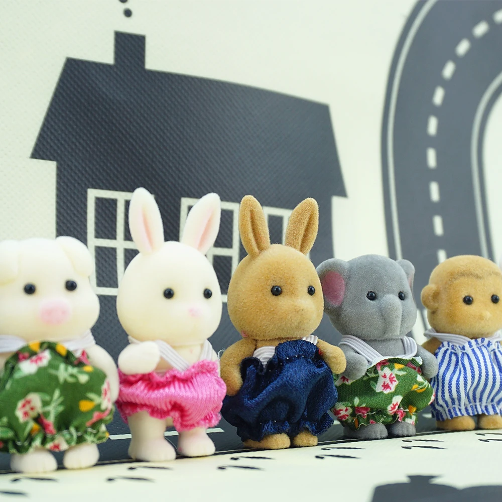 Simulation Forest Animal Baby Toys Rabbit Family Dolls Dollhouse Figures Collectible Toy 4.5CM 1:12 2PCS Furniture Set Gift 4 Simulation Forest Animal Baby Toys Rabbit Family Dolls Dollhouse Figures Collectible Toy 4.5CM 1:12 2PCS Furniture Set Gift 4