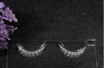 

White Lower Eyelash False Eyelashes Makeup Anime Transparent Terrier Wispy Lashes Wispy Lashes