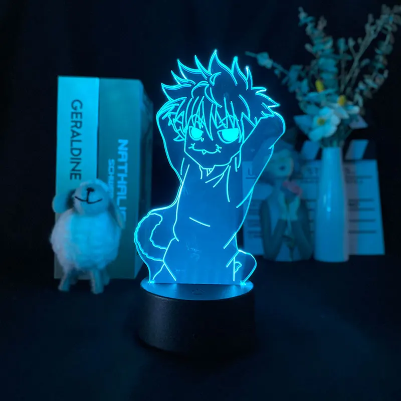 СВЕТОДИОДНЫЙ ночник в стиле аниме Hunter X Fuuny Killua Zoldyck 3d светильник льник для