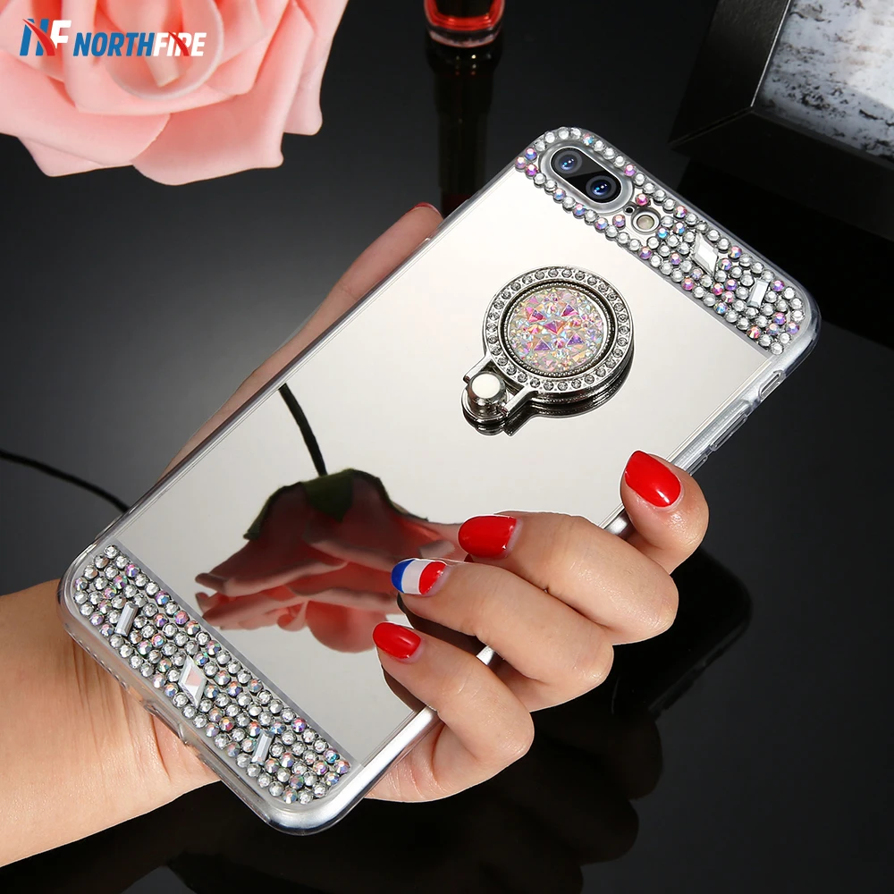 NORTHFIRE мерцающие чехлы Чехол для iPhone 6/6 S/7/8 Plus 5/5S/SE поликарбонатный люксовый чехол с