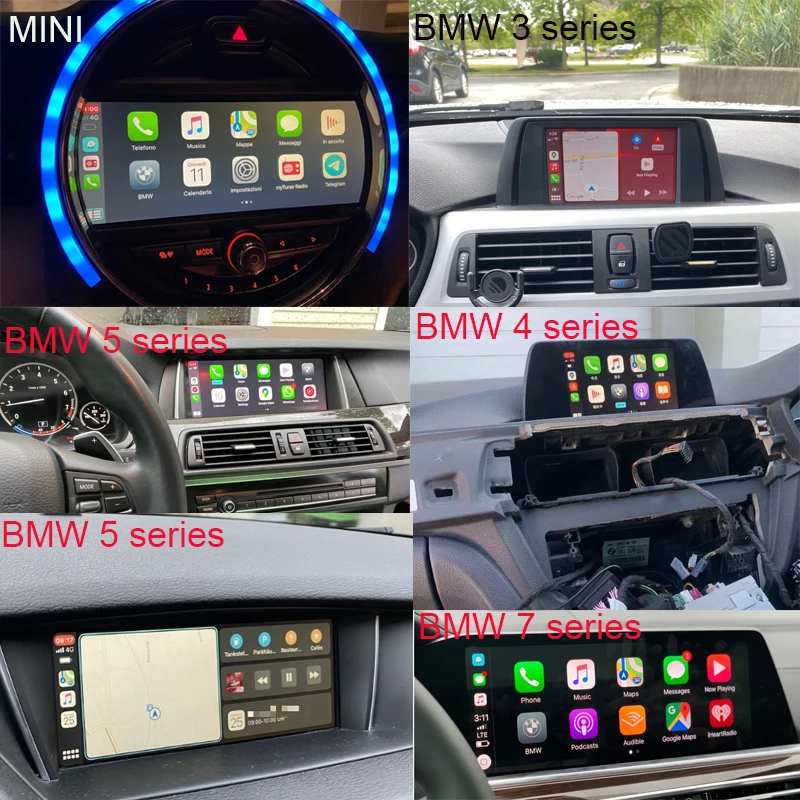 Wireless CarPlay Android Auto for BMW F20 F21 F22 F23 F30 F31 F32 F33 F34 F36 F01F56 NBT CIC system Mirrorlink Compatible IOS