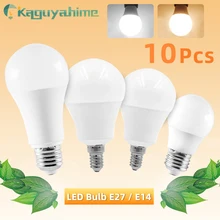 10 шт., светодиодный светильник E27 E14 с регулируемой яркостью, AC 220 В, 240 в, лампочка, реальная мощность, 20 Вт, 18 Вт, 15 Вт, 12 Вт, 9 Вт, 5 Вт, 3 Вт, умная, IC, лампада, светодиодный, Bombilla