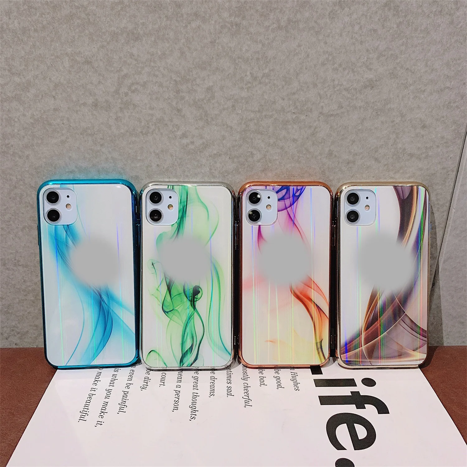 LISCN стекло защитный чехол для телефона для iPhone 11 Pro Max XR XS MAX X Закаленное Стекло разноцветный чехол для iPhone 7 8 6 6splus