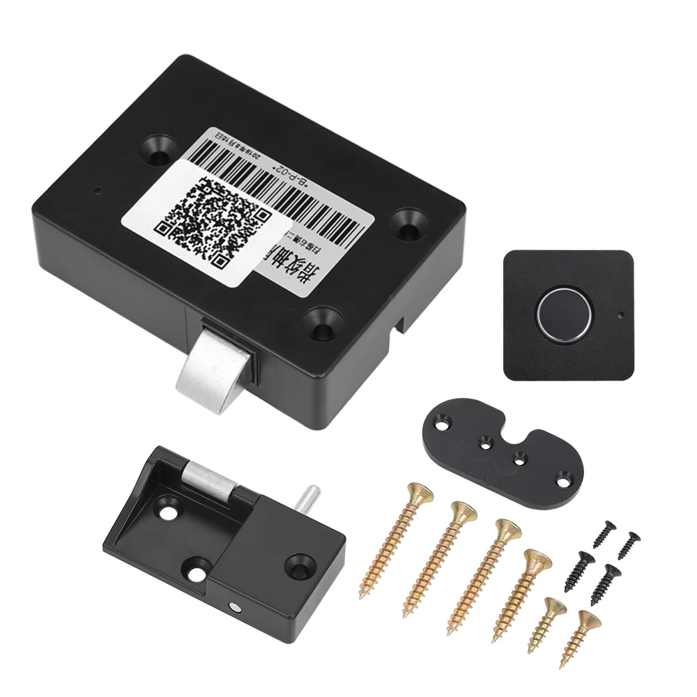 Smart Keyless мини биометрический замок с отпечатком пальца биометрический замок Электрический замок ящик замок для офиса ящик картотечный шкаф черный