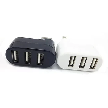 

3-Port USB 2.0 HUB Rotate Splitter Extension Dock USB Hub for PC Notebook @M23