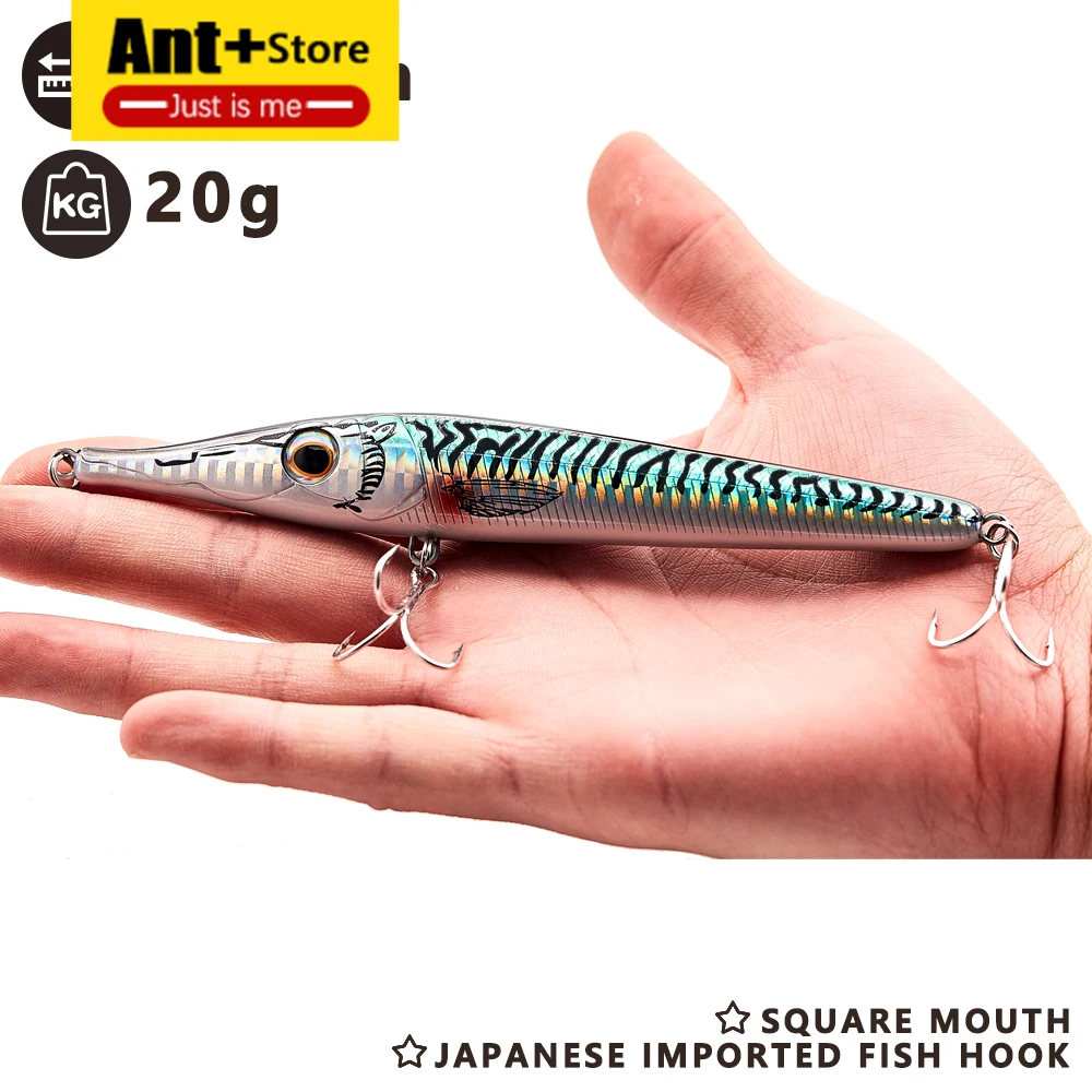 

146mm 19g 35g zargana seabass lures 2018 new pencil fishing lure stickbait lure long casting floating sinking