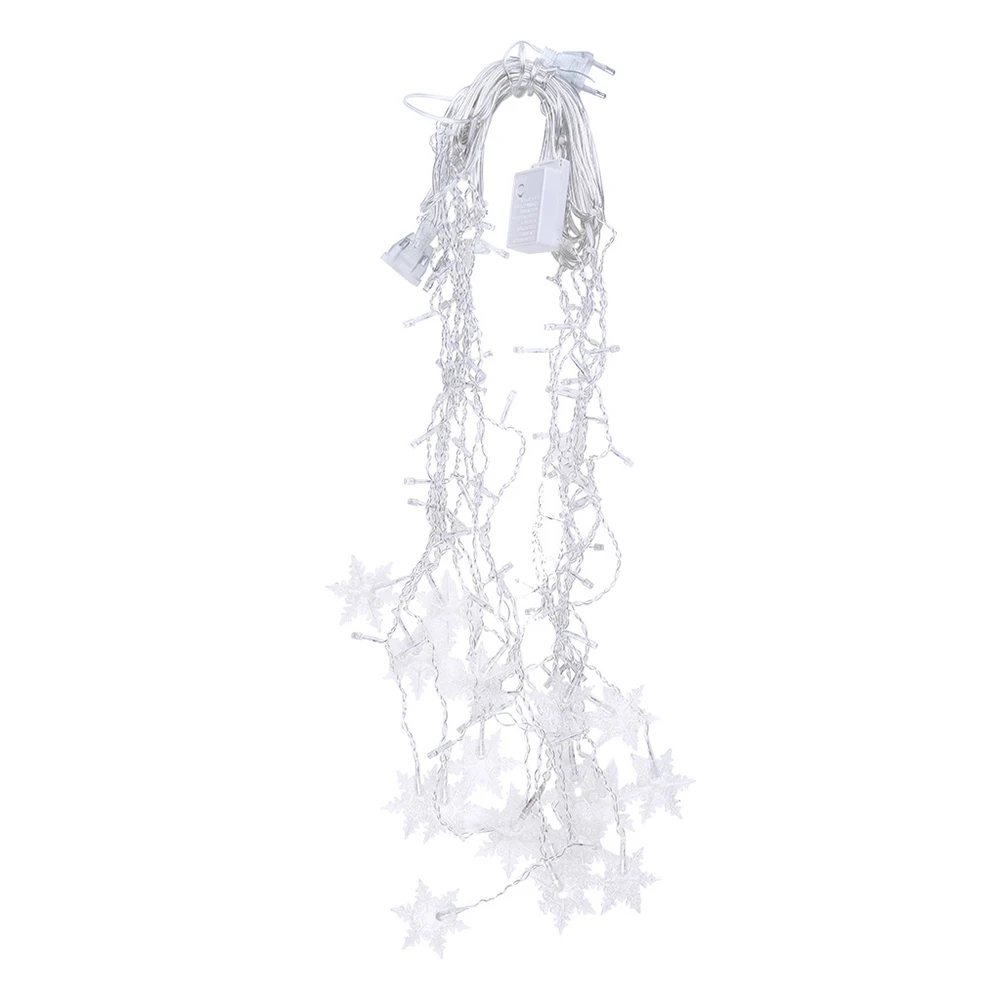 Colorful Snowflake LED Lights Christmas Curtain Lights Flashing Lights Fairy Lights for Home Holiday Party Decoration P666