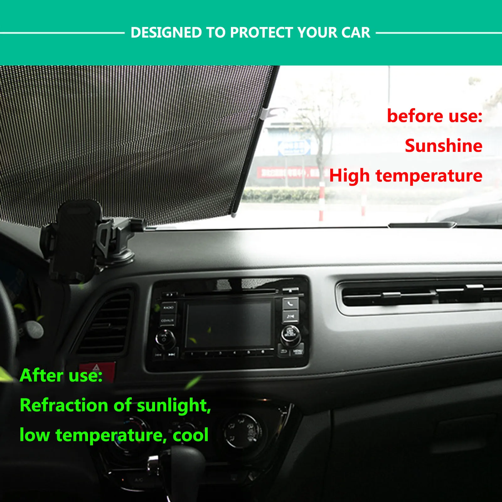 Автомобильная Солнцезащитная шторка, автомобильная приборная панель для автомобиля, оконные шторы, авто чехол для экрана, защита от ультрафиолета, автомобильный солнцезащитный козырек