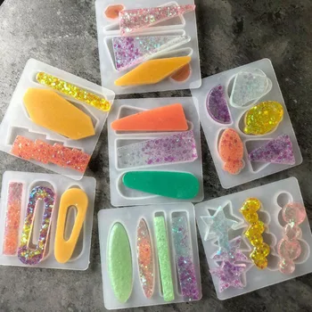 

Handmade Head Flower Hairpin Pendant Earrings DIY Crystal Epoxy Hairpin Resin Silicone Mold