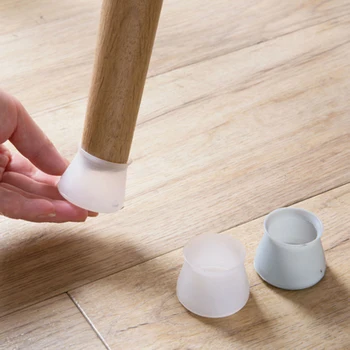 

4Pcs/Set Table Chair Leg Silicone Cap Pad Furniture Table Feet Cover Floor Protector Non-slip Table Chair Foot Protection