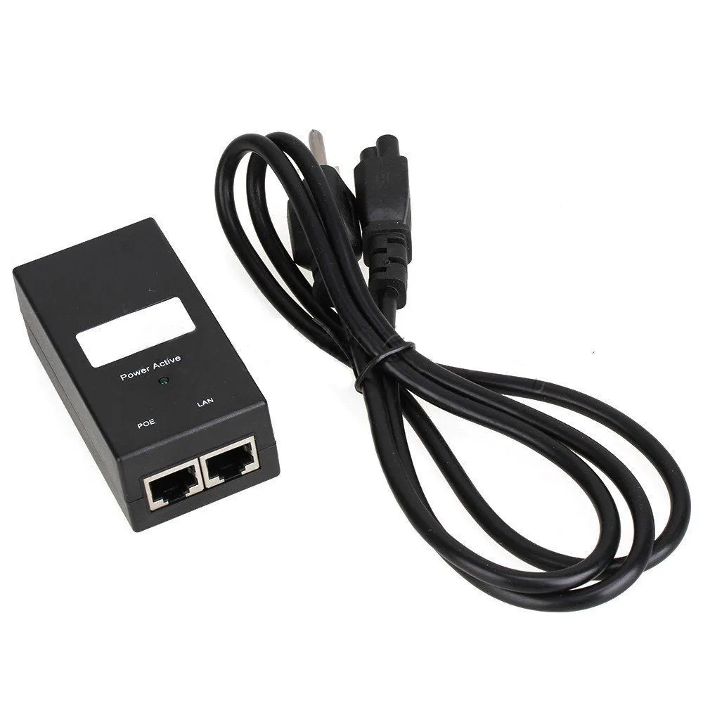 

48V 0.5A POE Injector Power Over Ethernet Switch Adapter Power Supply US Plug