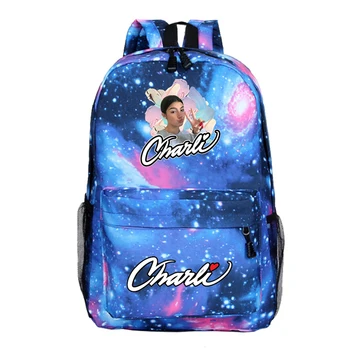 

Students Bookbag Charli D'Amelio Travel Backpack Teenager School Shoulder Backpack Bags Boys Girls School Bags Travel Backbag