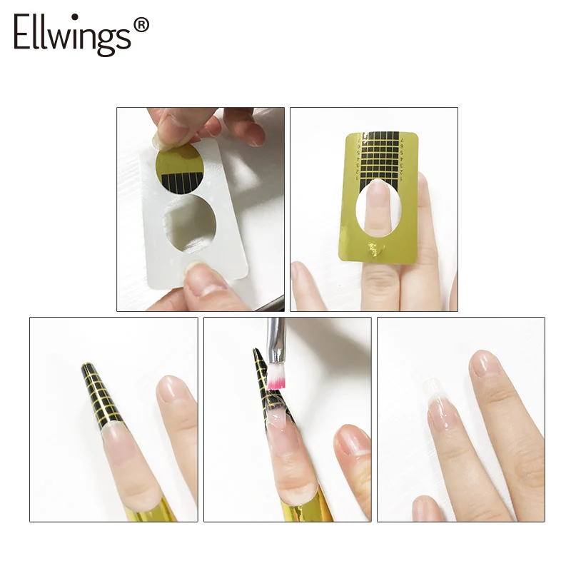 Ellwings набор гелей для дизайна ногтей гель наращивания быстростроительный Гель