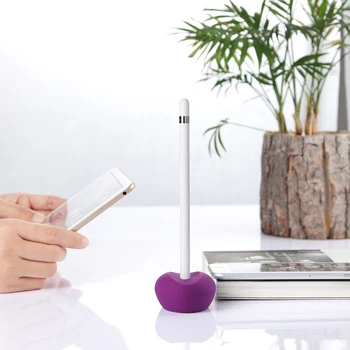 

Charging Dock Support Easy Operate Soft Silicone Protective Case Anti Lost Stand Holder Convenient Save Space For Apple Pencil