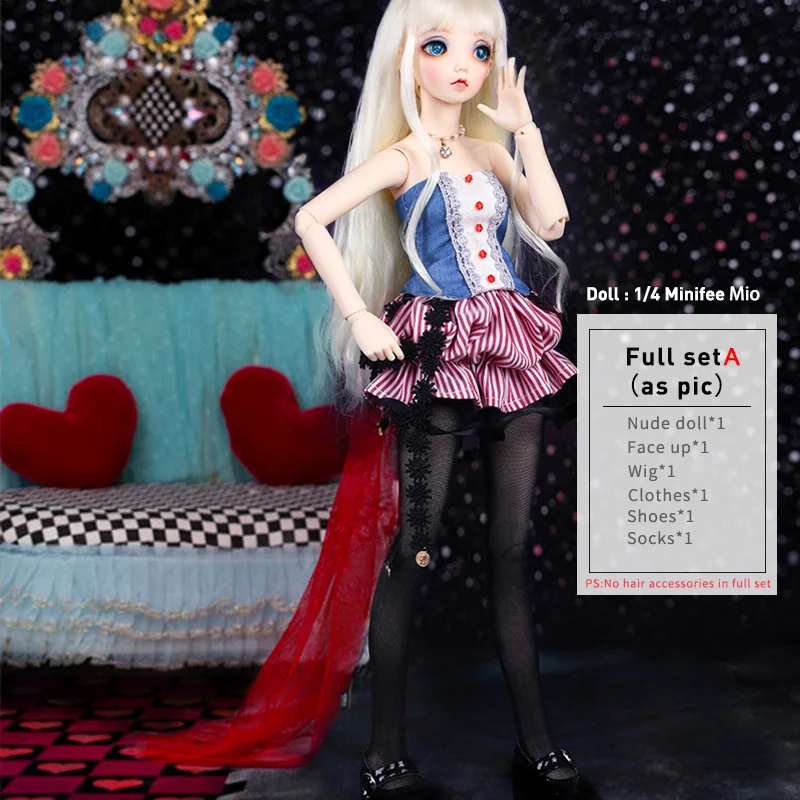 Куклы Fairyland Minifee BJD 1/4 полная опция Хлоя Обнаженная кукла шар шарнирные куклы игрушки для детей Девичья коллекция Oueneifs - Цвет: Mio Fullset A