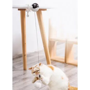 

Electronic Motion Cat Toy Cat Teaser Toy Yo-Yo Lifting Ball Electric Flutter Rotating Interactive Puzzle Without Battery1