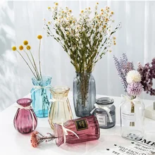 Многофункциональная стеклянная ваза гидропонная прозрачная гостиная цветная стеклянная Цветочная композиция для вазы Украшение Дома