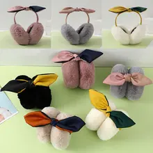 Cute All-match Thicken Female Warm Earmuffs Winter Earmuffs Plush Rabbit Ears