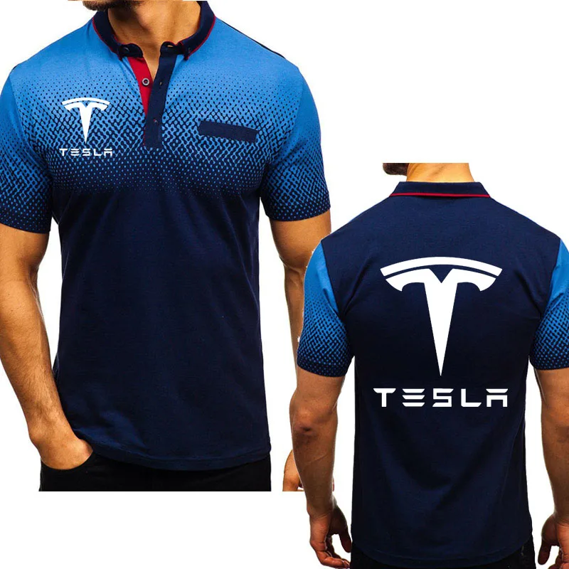 Tesla Men T-Polo short sleeve Cotton  1