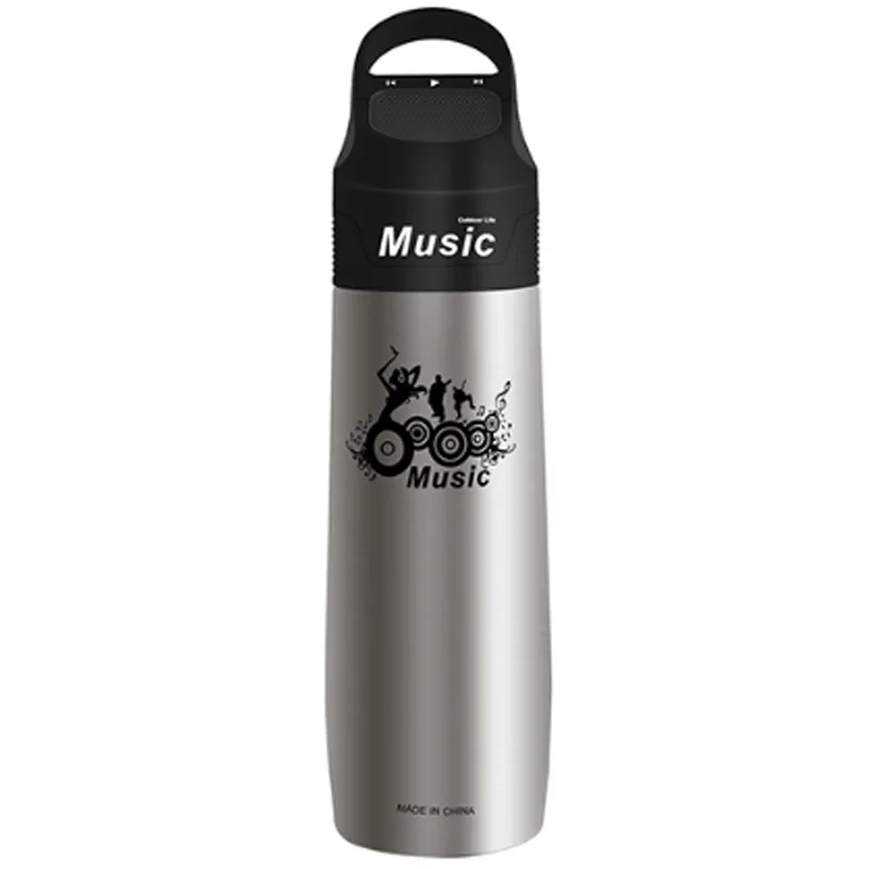 

Bicycle Water Bottle Bluetooth Music Kettle 750ML Stainless Steel Insulation Cup Sports Bike Cycling Bottle