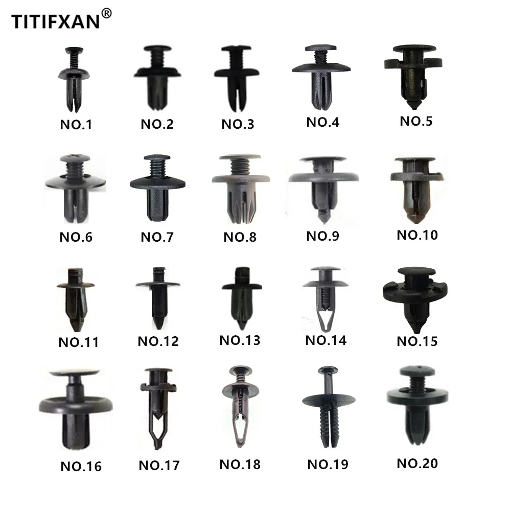 20 шт. смешанных строительных зажимов для дверного бампера крышки багажника CD DVD