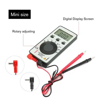 

2020 Counts Pocket Digital Multimeter AC/DC Voltage Ammeter Tester Resistor Diode Continuity Test Data Hold Auto Range