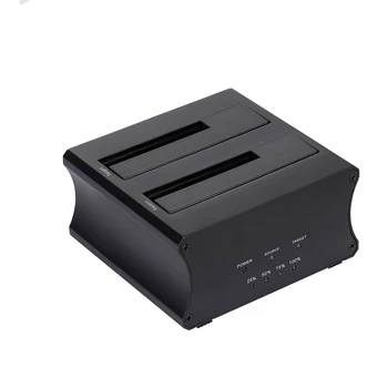 

USB 3.0 Dual Bay HDD Docking Station 2.5/3.5inch SATA HDD/SSD Docking Station Aluminium Alloy Shell EU US Plug