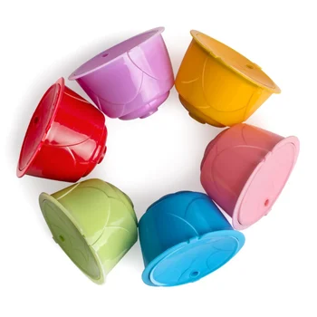 

6PCS Reusable Refillable Coffee Filter For Coffee Espresso Espresso Coffee Machine itchen Gadgets Coffee Machine Filter