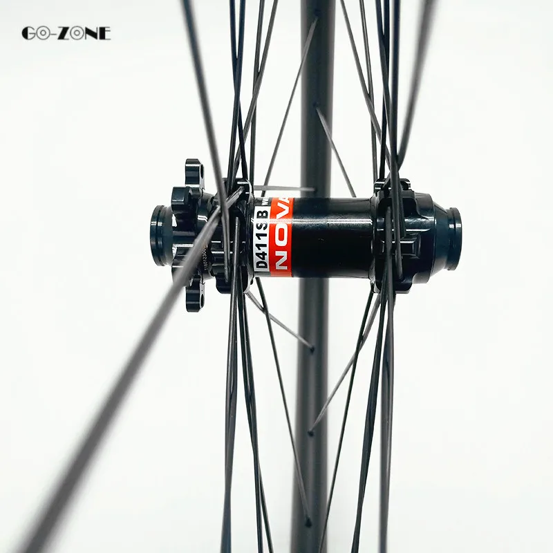 Discount 29er ultralight asymmetric 30x25mm tubeless disc mtb Wheels novatec D411SB D412SB 100x15 142x12 mountain bike carbon wheelset 6