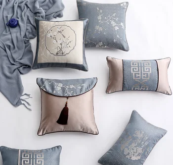

Retro Classic Chinese Style Pillow Cover Chair Car Seat Sofa Home Testile Acciessories Patchwork Pillow Case Bedroom Decor LF845