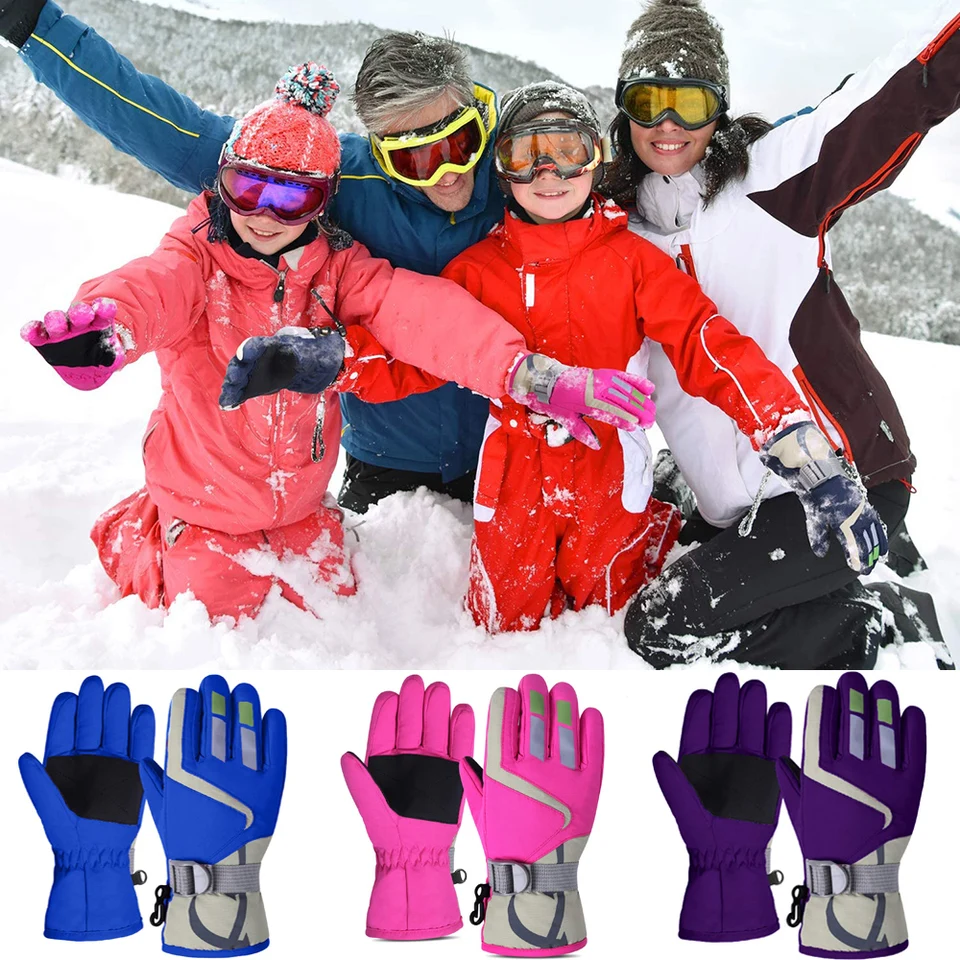 Guanti Termici Bambini 4-8 Anni Guanti Da Sci Per Bambini 4-8 Anni