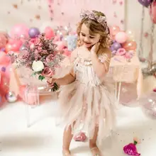 Вечерние платья для девочек; вечернее платье без рукавов с перьями и бисером; элегантное детское платье-пачка для дня рождения; Детские платья для маленьких девочек; vestidos;