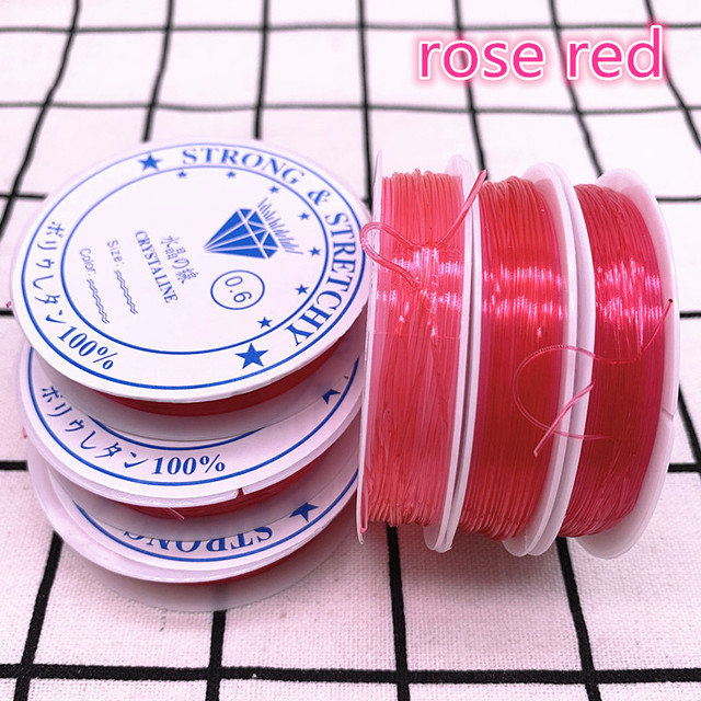 0.8 1.0mm Colourful Flexible Elastic Crystal Line Rope Cord for Jewelry Making Beading Bracelet Wire Fishing Thread Rope