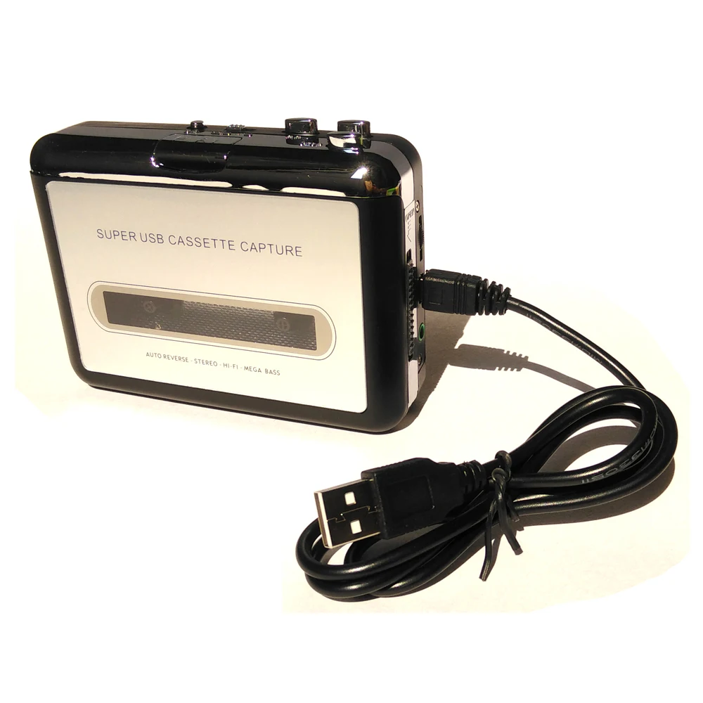 EzCAP218 Tape cassette to USB2.0 Computer converter convert old Music Tape cassette to Digital MP3 format on Your Computer