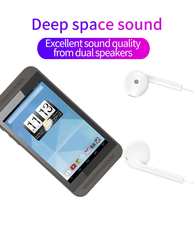 4 3 дюймовый мини mp3 плеер мультисенсорный емкостный экран два ядра 512 ОЗУ + 8 Гб ПЗУ