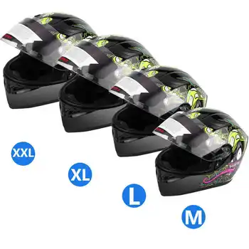 

Universal Adult Full Face Motorcycle Bike Safety Half Helmet Double Lens Anti-fog motorcycle helmets