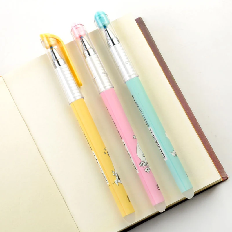 

3PCS 0.38mm Erasable Gel Pens Blue Gel-ink Pens Writing Office Students Teacher
