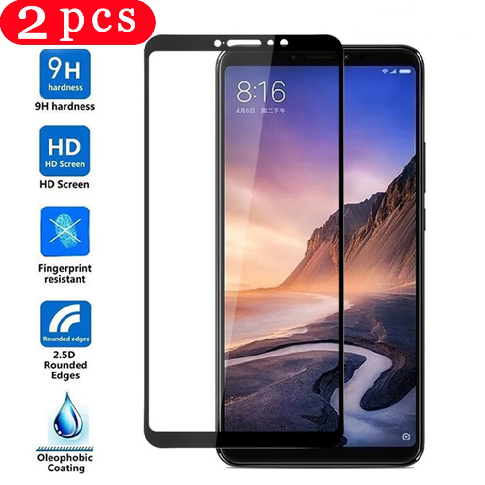 2 шт. защитная пленка для экрана xiaomi mi max 3 mix 2s смартфонов 9T pro redmi K20 закаленное