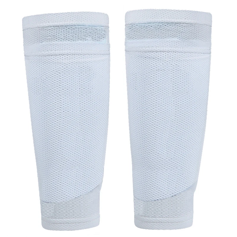 REXCHI 1 пара футбольные щитки для футбола подростковые носки Профессиональные Спортивные щитки леггинсы Shinguards рукава защитное снаряжение - Цвет: Only Socks White