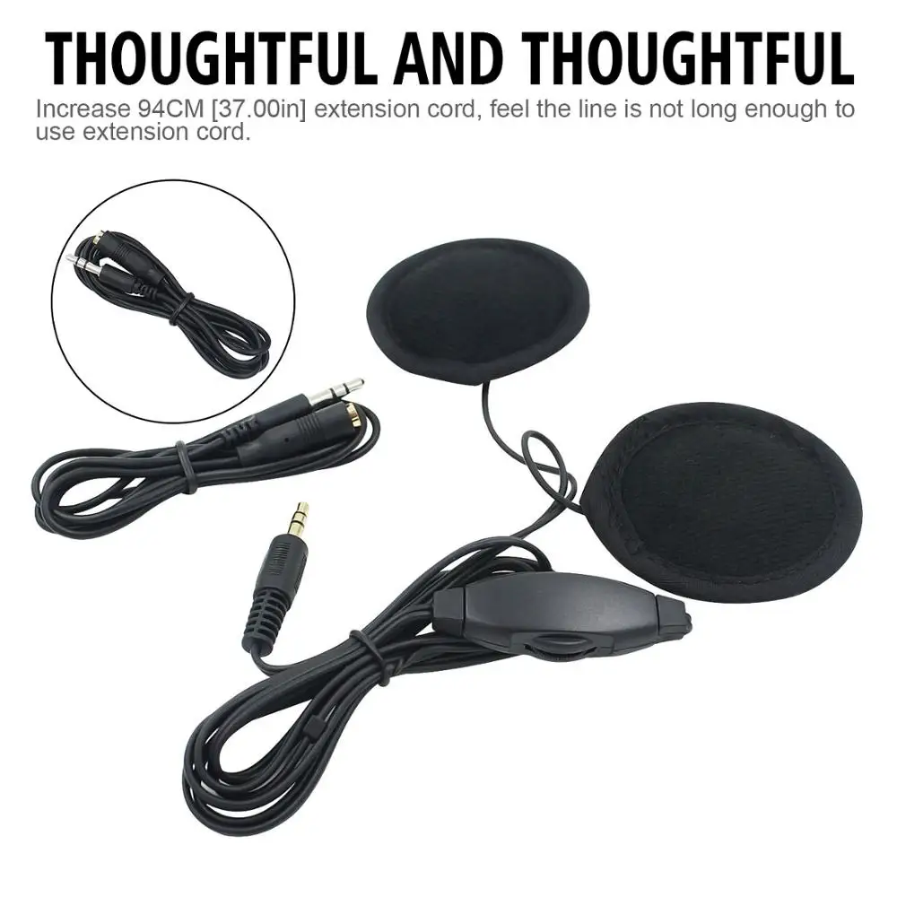 Motorcycle Helmet earphone Accessories With adhesive and velcro music headphones