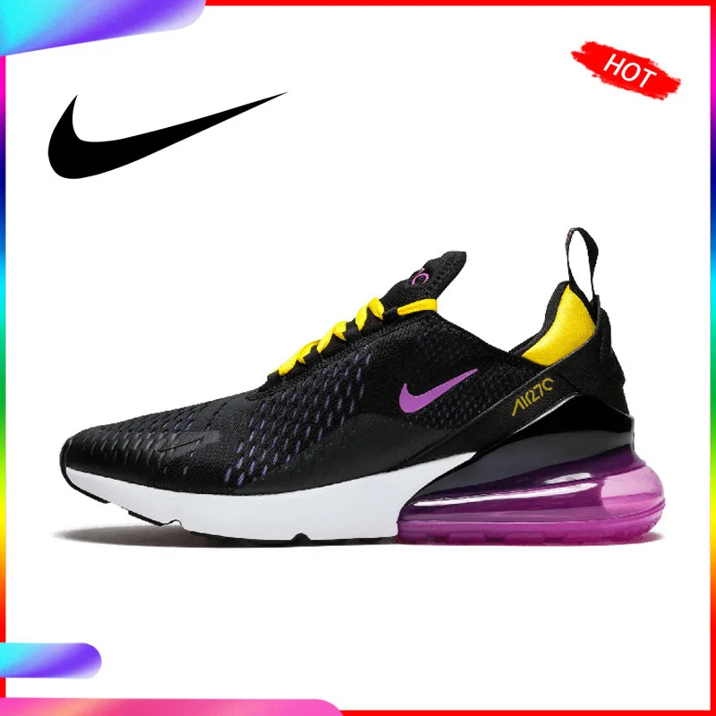 Оригинальная продукция Nike AIR MAX 270 мужские кроссовки прочные кроссовки для бега на открытом воздухе спортивные прогулочные Новые