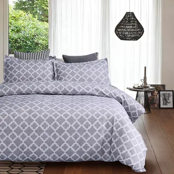 

Lychee Geometric Printed Bedding Set Polyester Pillowcase Duvet Cover Sets 2-3pcs Home Textile Family Bed Sets