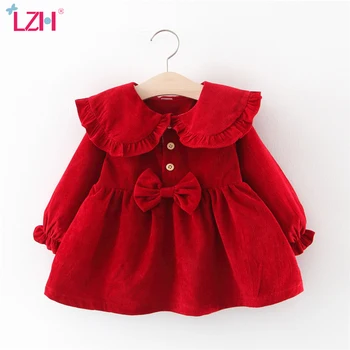 

Baby Girls Dress Autumn Winter Toddler Girl Long Sleeve Bow Cute Princess Dress For Baby Party Newborn Infant Dress Kids Clothes