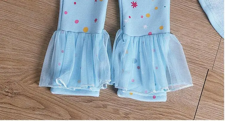 Зимняя одежда с ворсом для маленьких девочек костюм с кружевом vetement enfant fille одежда для девочек-подростков обледенения в стиле Эльзы и Анны рождественское Комплекты одежды