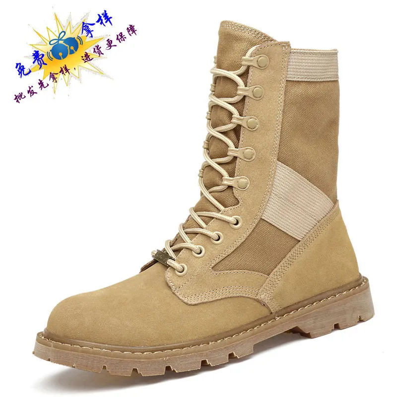 

Autumn New Style Boots Combat Boots Korean-style British-Style Leather Boot Hight-top Cow Split Leather Martin Boots Hight-top 1