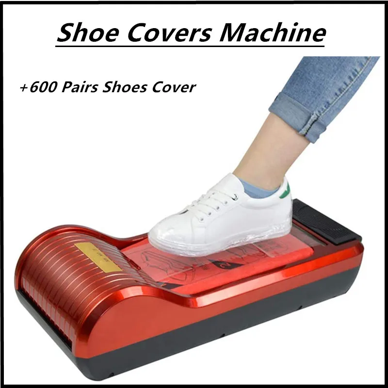 

Shoe Covers Machine, with 600 Pcs Disposable Plastic Shoe Cover, Non-Slip Portable Automatic Shoe Cover Dispenser For Household
